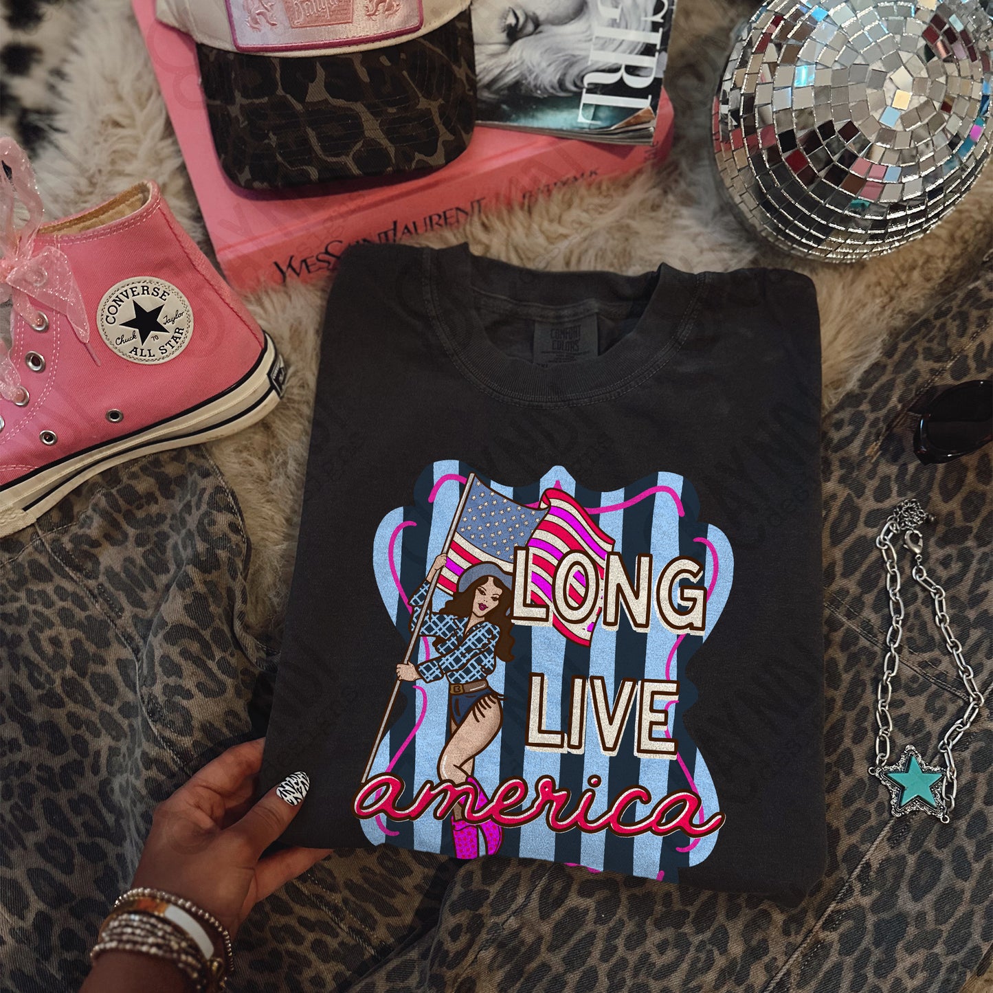 Long Live America Design PNG Digital Download Sublimation DTF Print Ready