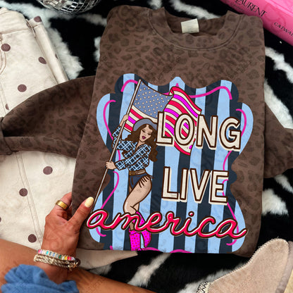 Long Live America Design PNG Digital Download Sublimation DTF Print Ready