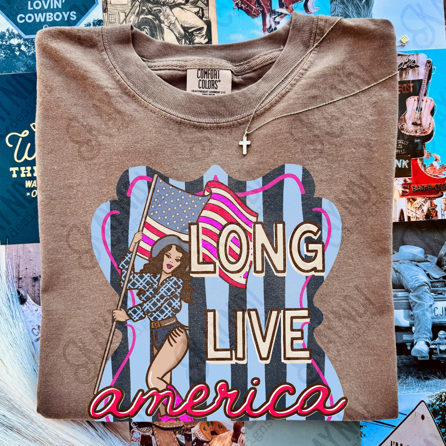 Long Live America Design PNG Digital Download Sublimation DTF Print Ready