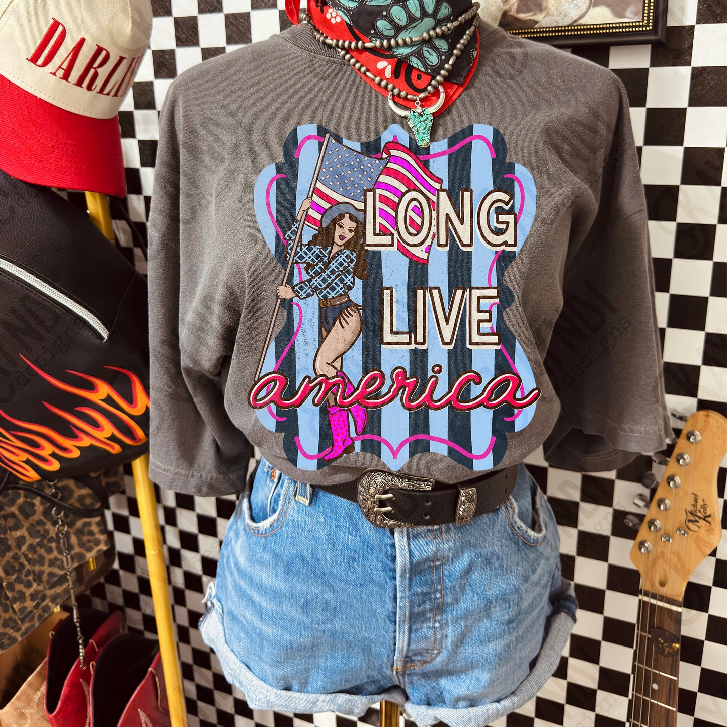 Long Live America Design PNG Digital Download Sublimation DTF Print Ready