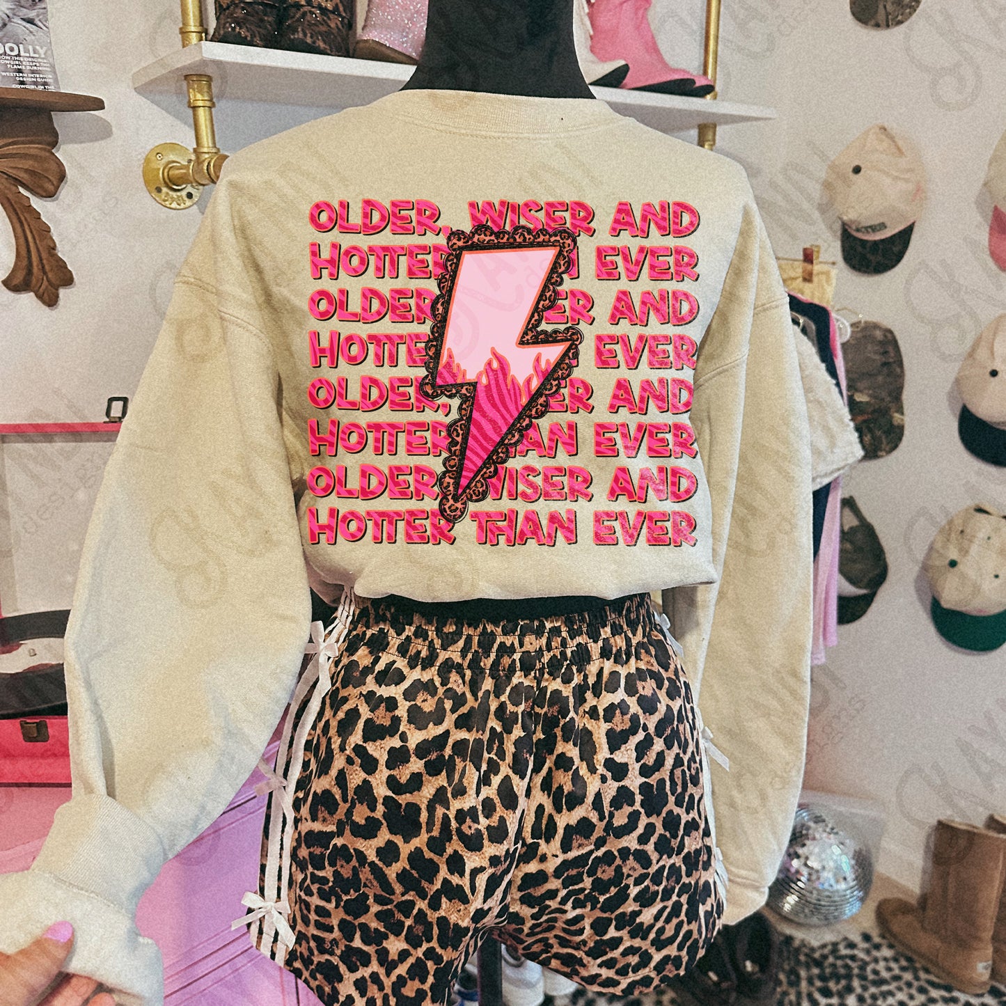 Older Wiser and Hotter Than Ever Design PNG Digital Download Sublimation DTF Print Ready