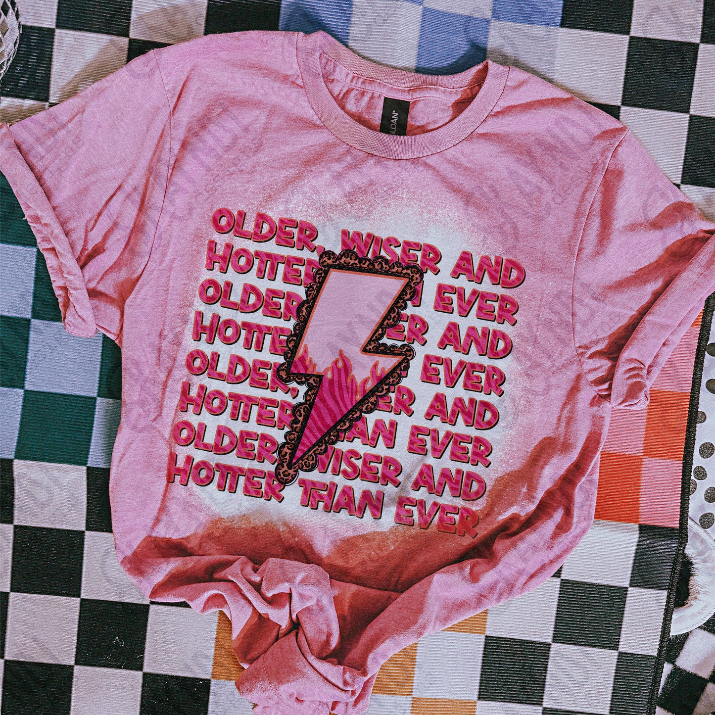 Older Wiser and Hotter Than Ever Design PNG Digital Download Sublimation DTF Print Ready