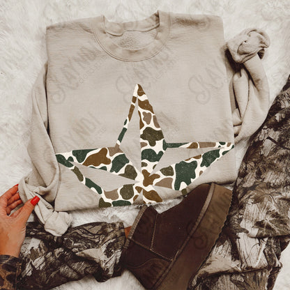 Star Camo Sublimation Design PNG Digital Download Nautical