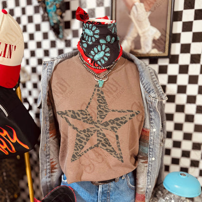 Star Leopard Sublimation Design PNG Digital Download Nautical