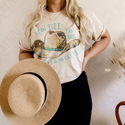 All Hat No Cattle Sublimation Design PNG Digital Download Printable Country Cows Farm Ranch
