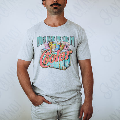 Cooler Sublimation Design PNG Digital Download Printable Mens Drinks Summer