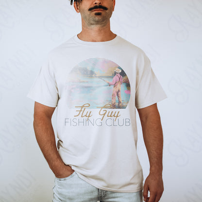 Fly Guy Fishing Club Sublimation Design PNG Digital Download Printable Fishing Outdoors