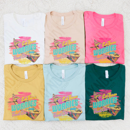 Let Those Worries Float On Sublimation Design PNG Digital Download Printable Summer Water Kayak