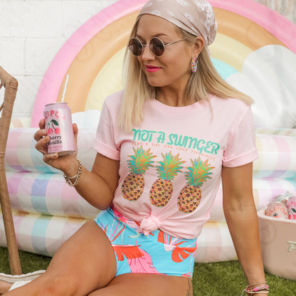 Not a Swinger Sublimation Design PNG Digital Download Printable Pineapple Funny