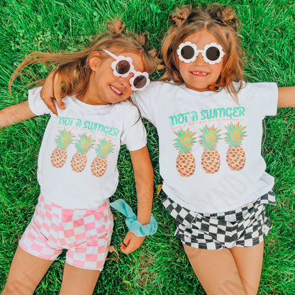 Not a Swinger Sublimation Design PNG Digital Download Printable Pineapple Funny