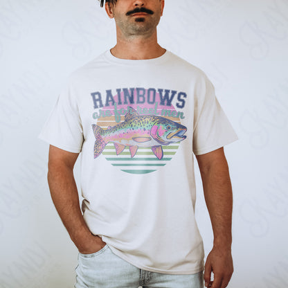 Rainbows are for Reel Men Sublimation Design PNG Digital Download Printable Fishing Outdoors