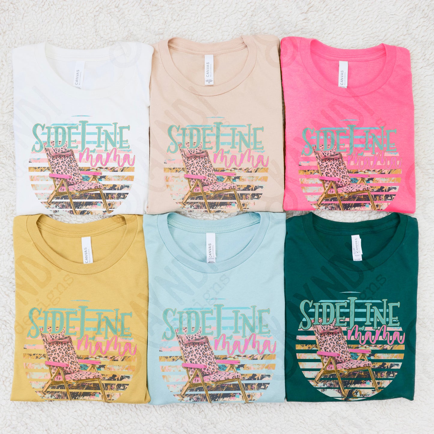 Sideline Mama Sublimation Design PNG Digital Download Printable Distressed Sports Cheetah