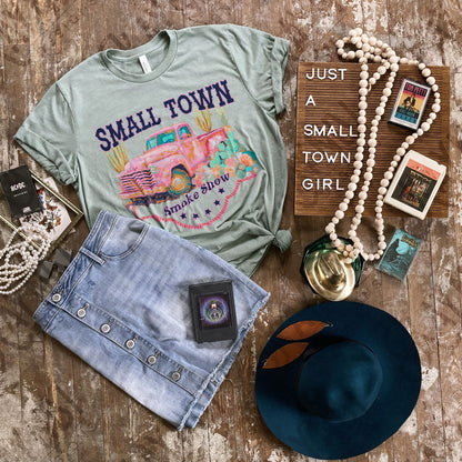 Small Town Smokeshow Sublimation Design PNG Digital Download Printable Oldtime Truck Vintage