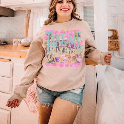 Way Out West Sublimation Design PNG Digital Download Printable Cheetah Pink Watercolor