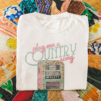 Play Me a Country Song Sublimation Design PNG Digital Download Printable Jukebox Music