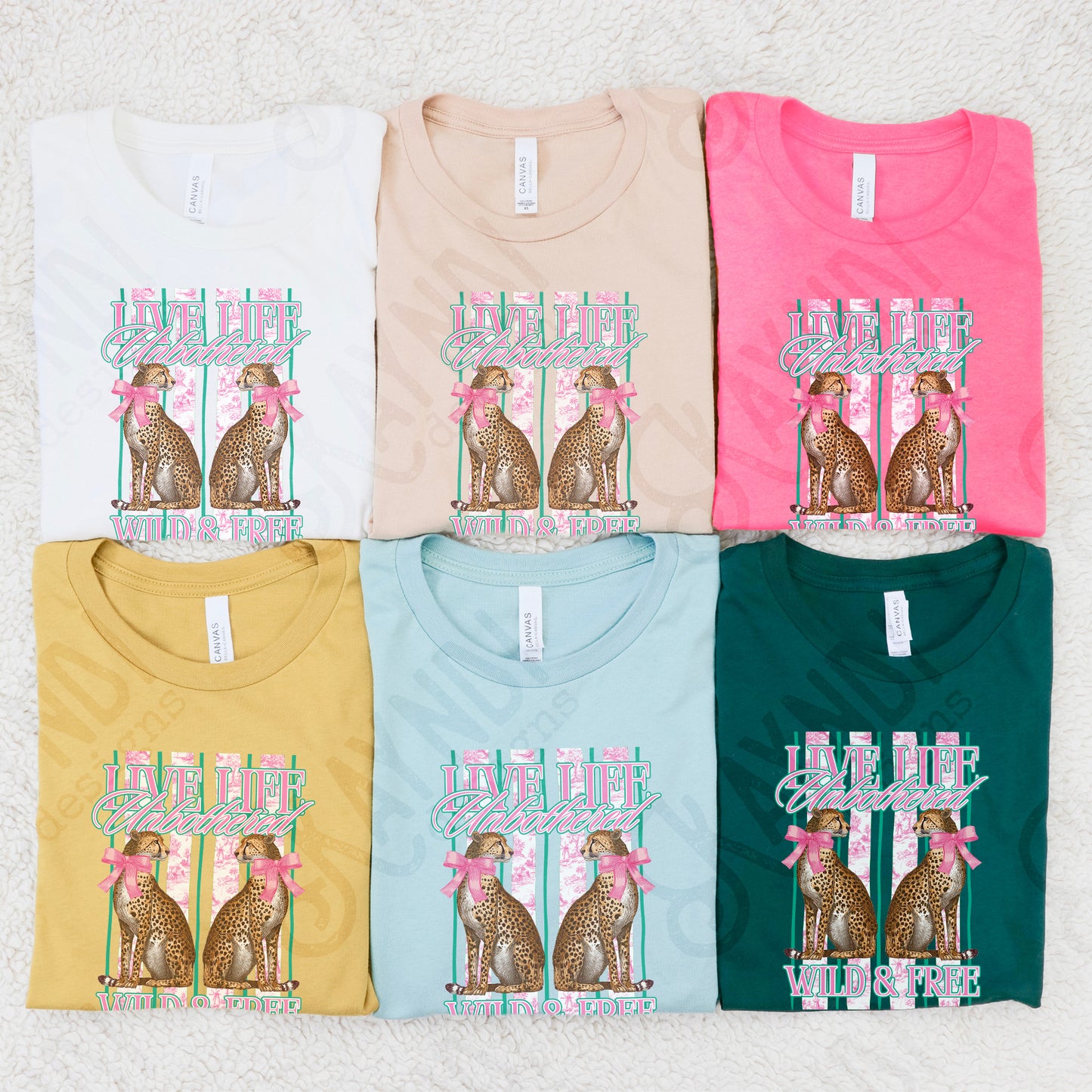 Live Life Unbothered Wild & Free Digital Download Sublimation DTF Print Ready