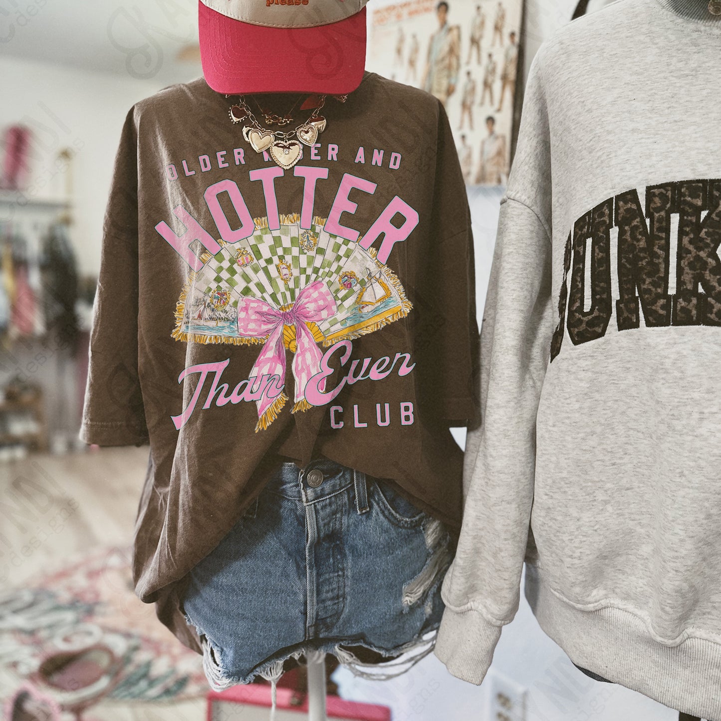 Older Wiser and Hotter Than Ever Club Design PNG Digital Download Sublimation DTF Print Vintage Fanady