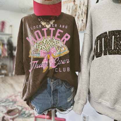Older Wiser and Hotter Than Ever Club Design PNG Digital Download Sublimation DTF Print Vintage Fanady