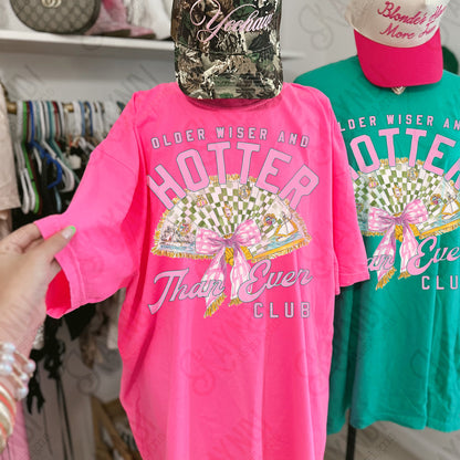 Older Wiser and Hotter Than Ever Club Design PNG Digital Download Sublimation DTF Print Vintage Fanady