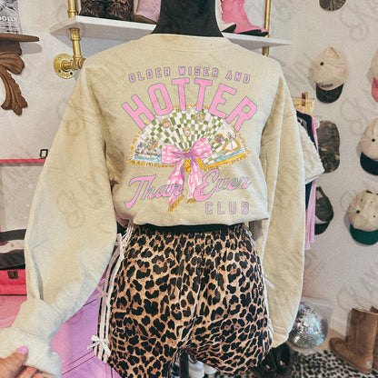 Older Wiser and Hotter Than Ever Club Design PNG Digital Download Sublimation DTF Print Vintage Fanady