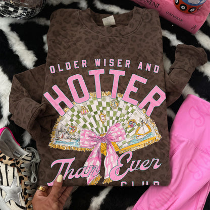 Older Wiser and Hotter Than Ever Club Design PNG Digital Download Sublimation DTF Print Vintage Fanady