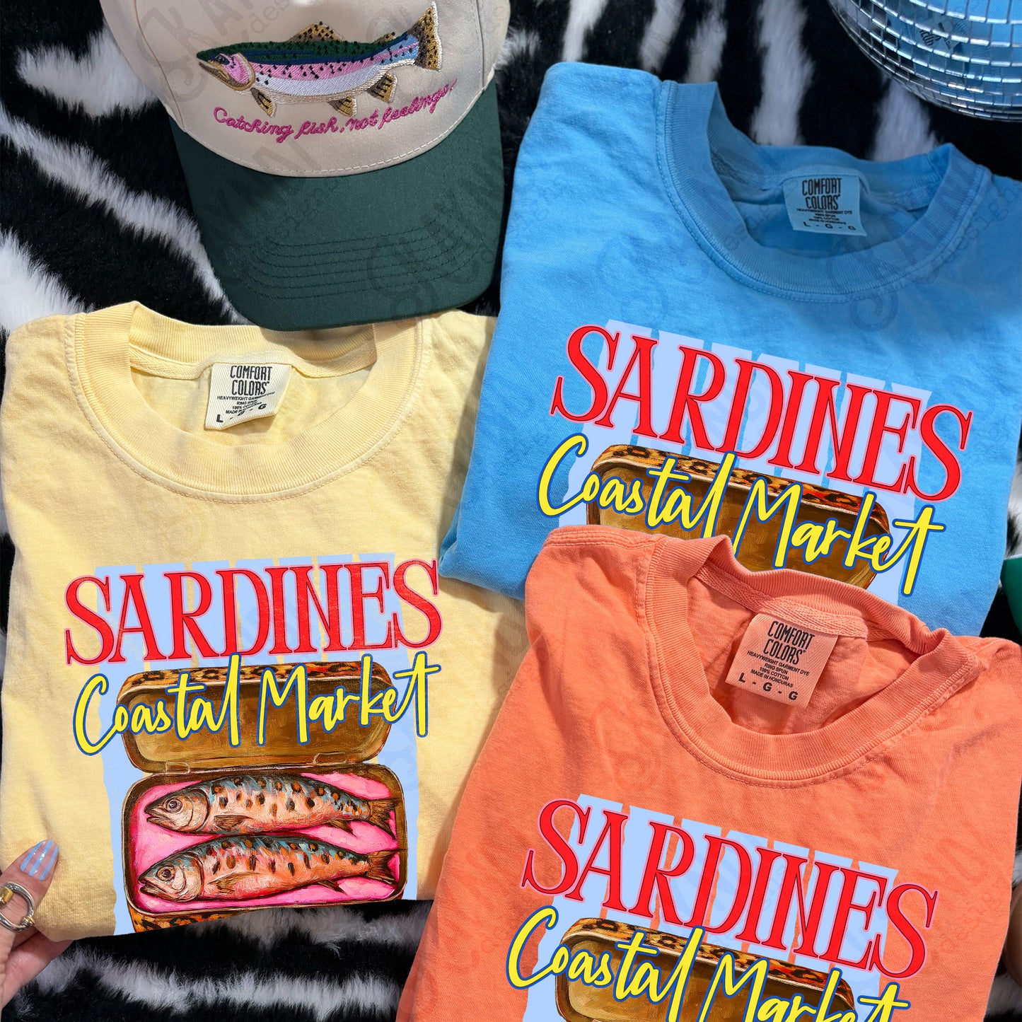 Sardines Coastal Market Extra Salty Design PNG Digital Download Sublimation DTF Print Summer