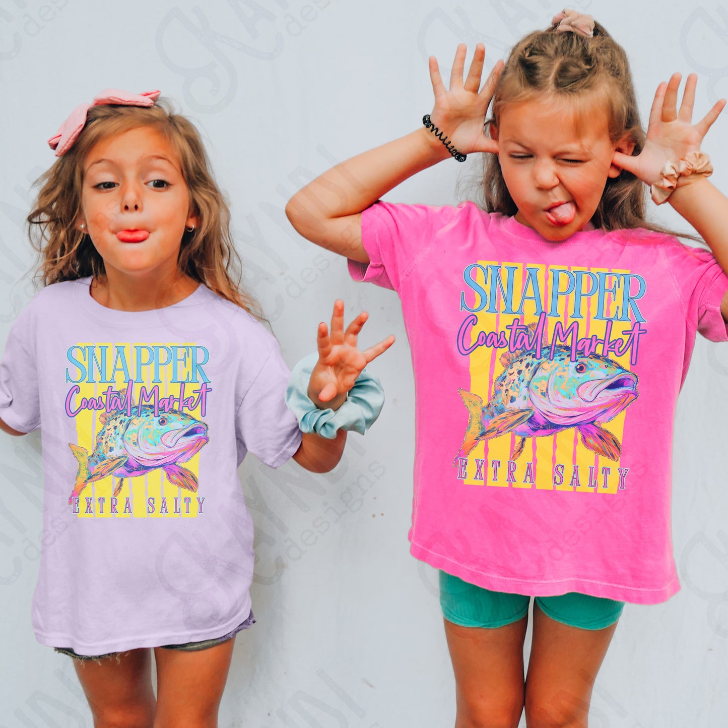 Snapper Coastal Market Extra Salty Design PNG Digital Download Sublimation DTF Print Summer