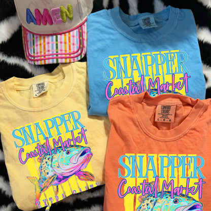 Snapper Coastal Market Extra Salty Design PNG Digital Download Sublimation DTF Print Summer
