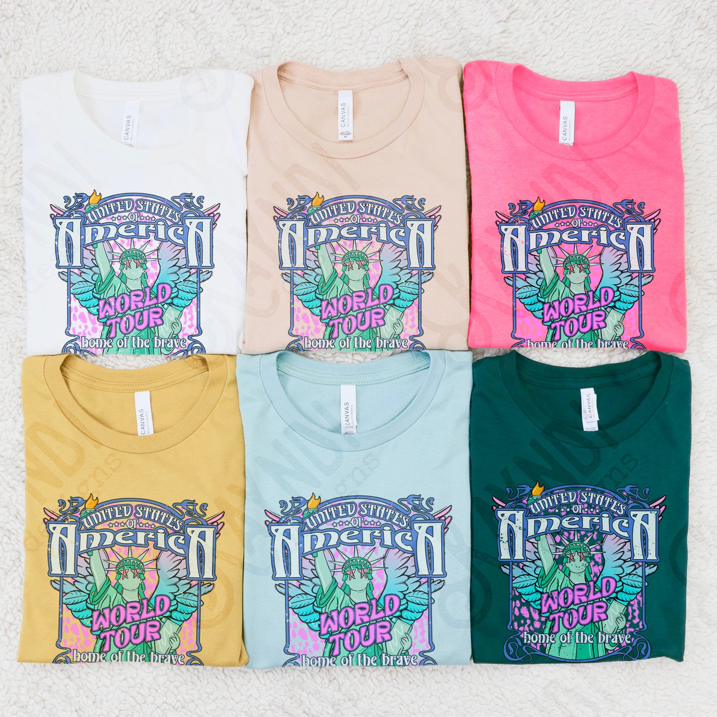 United States of America World Tour Home of the brave Distressed Digital Download Sublimation DTF Print Ready