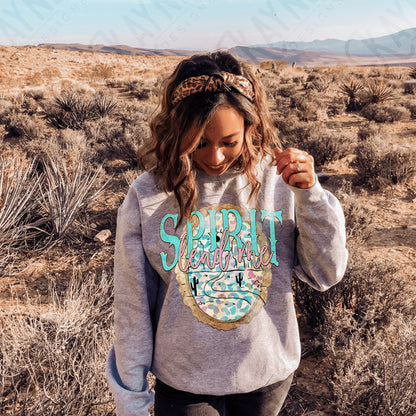 Spirit Lead Me Sublimation Design PNG Digital Download Printable Faith Western Vintage Desert