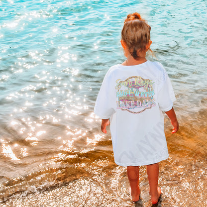 Boat Waves Sublimation Design PNG Digital Download Printable Summer Lake Sun Rays