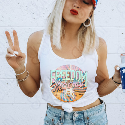 Freedom Rocks Sublimation Design PNG Digital Download Printable Patriotic Guitar