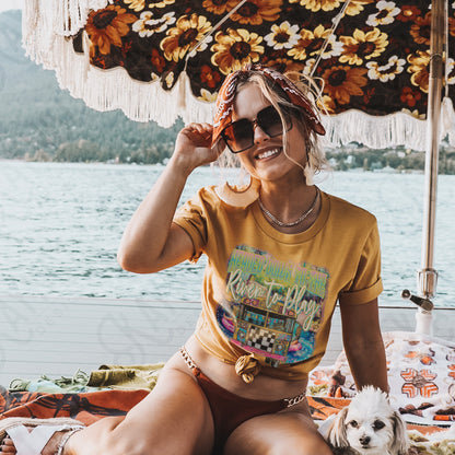 Headed Down the River to Play Sublimation Design PNG Digital Download Printable River Water Fun