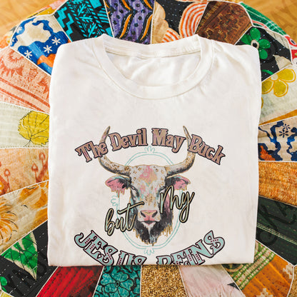 Jesus Reins Sublimation Design PNG Digital Download Printable Cow Buck Devil Faith