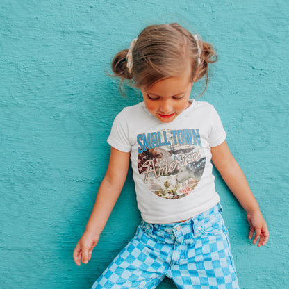 Small Town America Sublimation Design PNG Digital Download Printable Farm Stars Cows