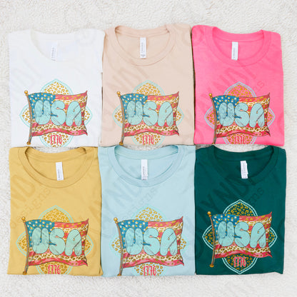 USA Flag Leopard Spots Sublimation Design PNG Digital Download Printable Patriotic Flags