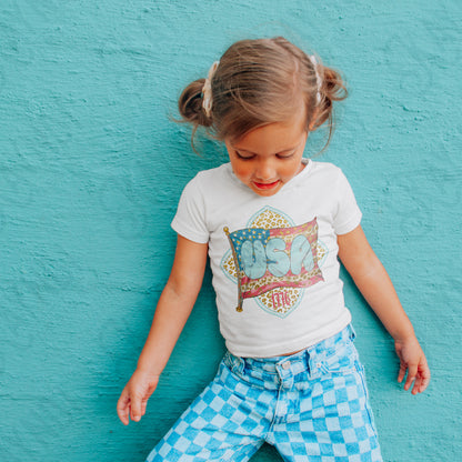 USA Flag Leopard Spots Sublimation Design PNG Digital Download Printable Patriotic Flags