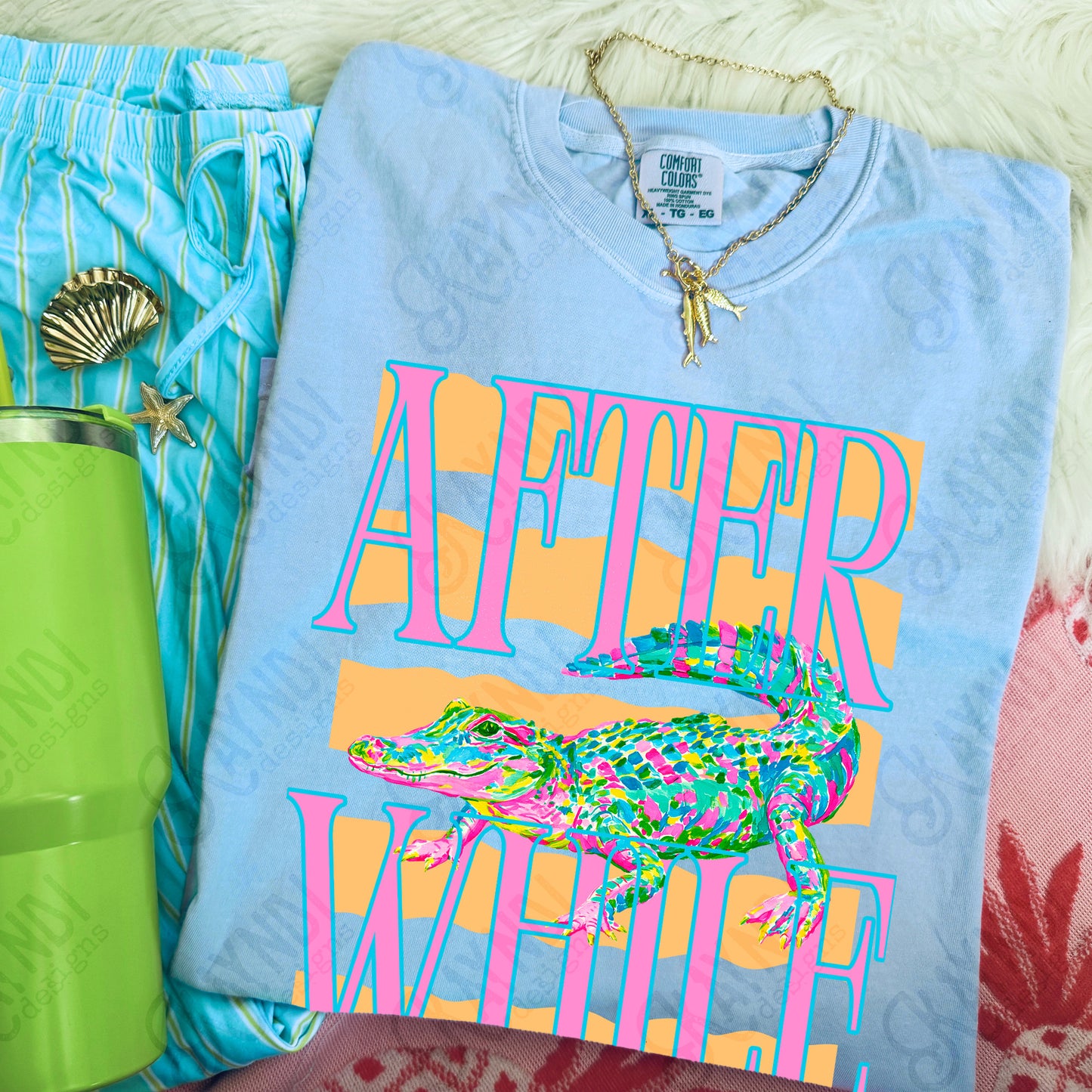 Later Gator Pocket PNG Digital Download Sublimation DTF Print After While Crocodile Preppy