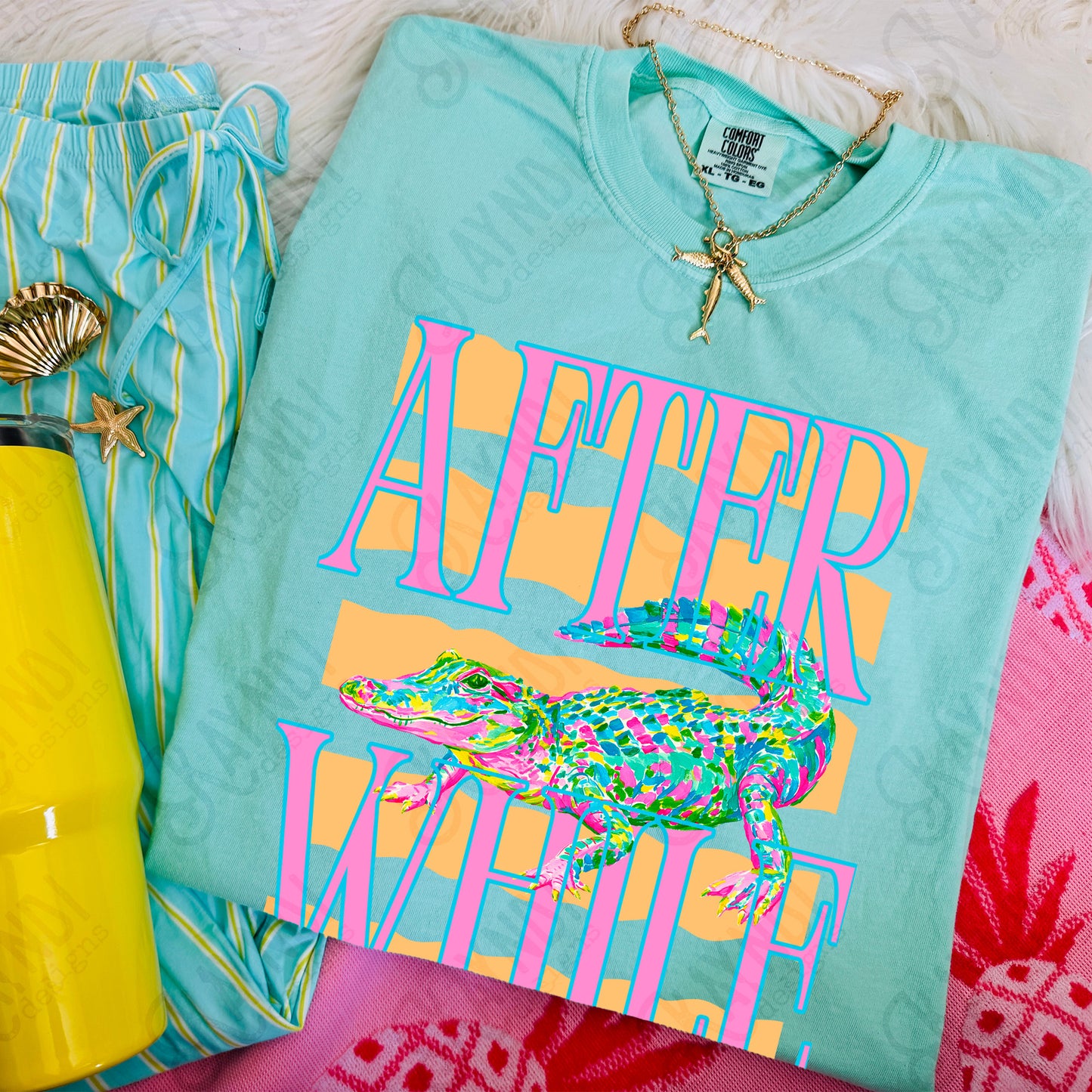Later Gator Pocket 2 PNG Digital Download Sublimation DTF Print After While Crocodile Preppy