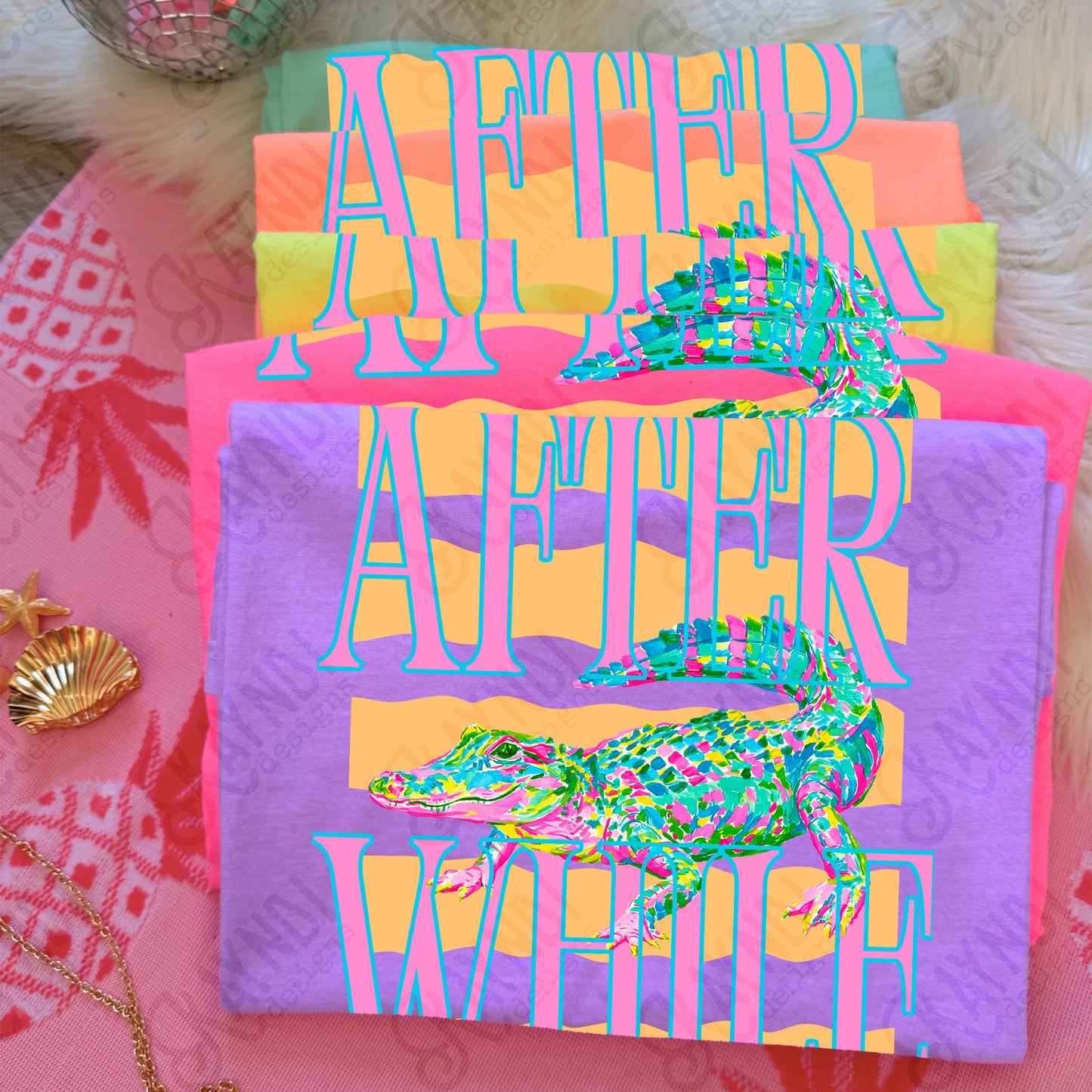 Later Gator Pocket PNG Digital Download Sublimation DTF Print After While Crocodile Preppy