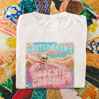 Hoochie Coochie Sublimation Design PNG Digital Download Printable Skeleton Floating Summer