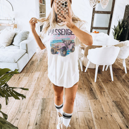 Passenger Princess Sublimation Design PNG Digital Download Printable 4x4 ATV Cheetah Pink