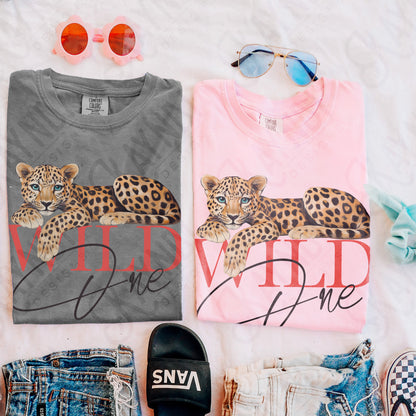 Wild One Sublimation Design PNG Digital Download Printable Cheetah