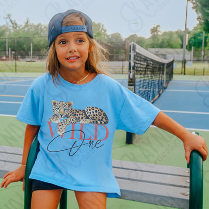 Wild One Sublimation Design PNG Digital Download Printable Cheetah