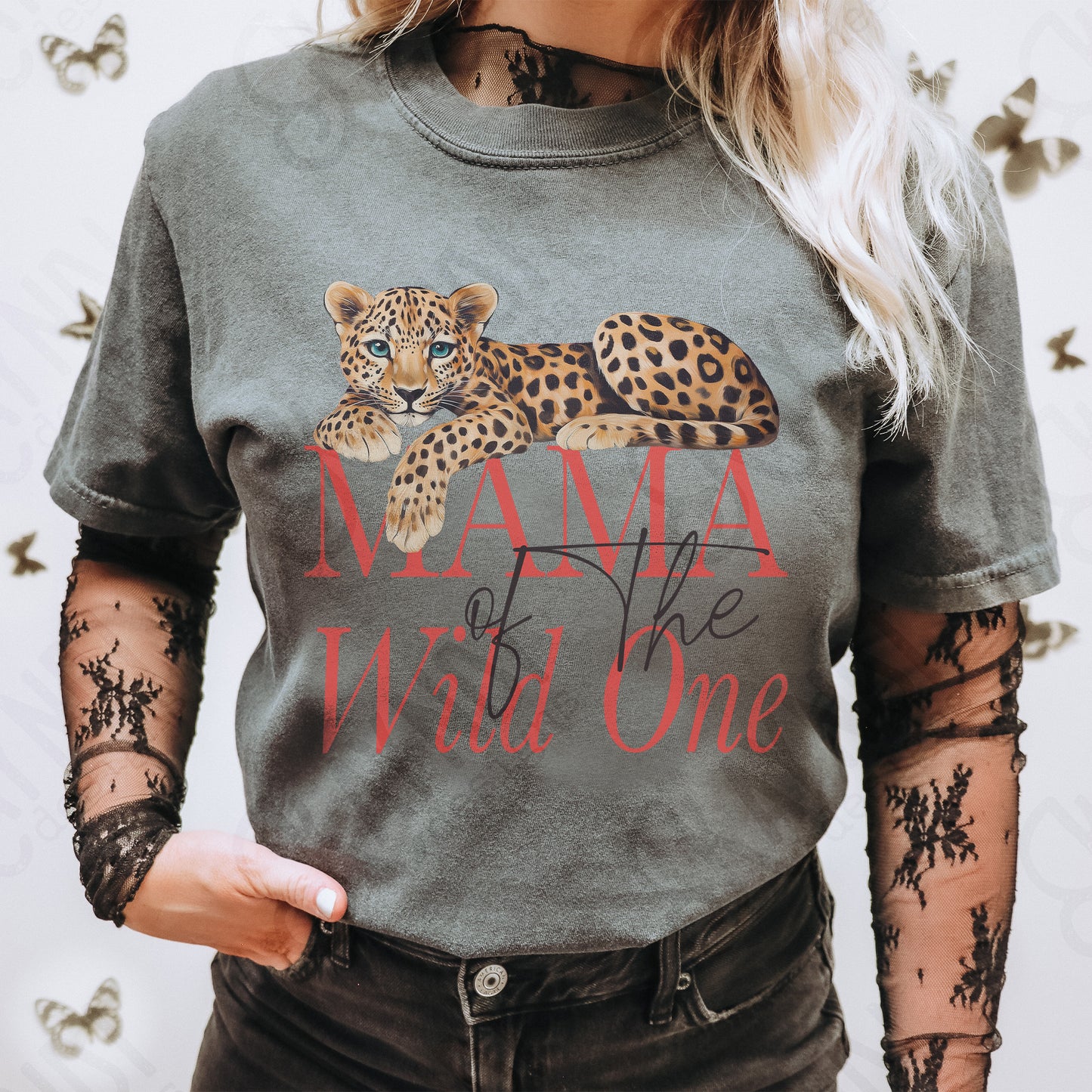 Wild One Mama Sublimation Design PNG Digital Download Printable Cheetah
