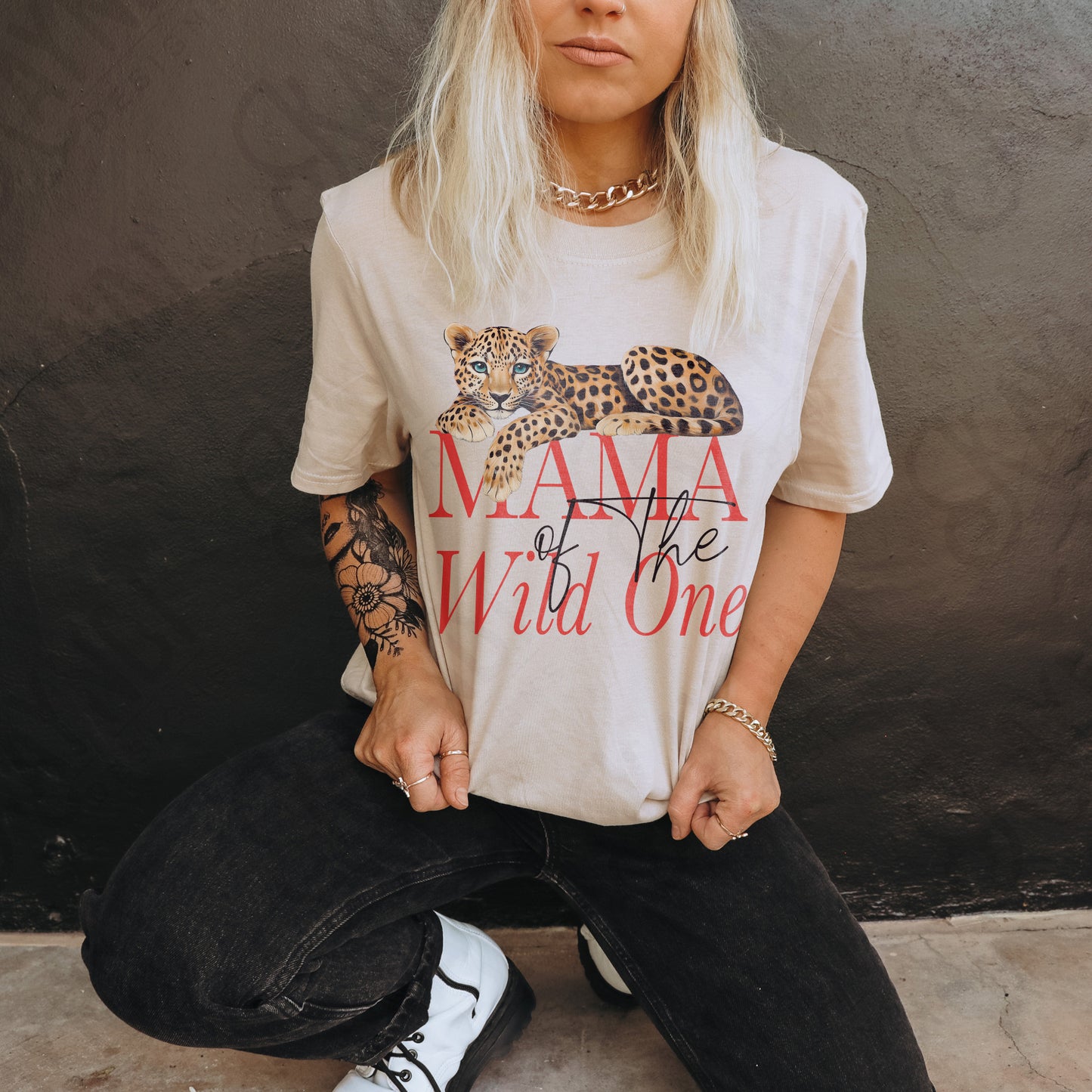 Wild One Mama Sublimation Design PNG Digital Download Printable Cheetah