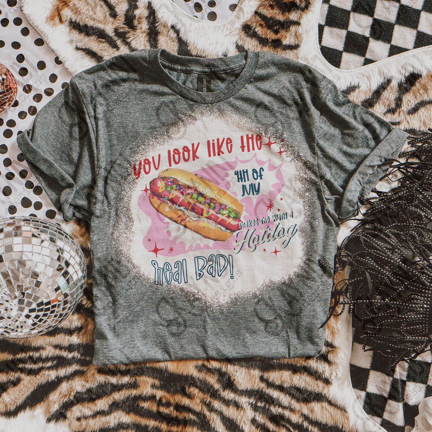 You Look Like the 4th of July Sublimation Design PNG Digital Download Printable Hotdogs Retro