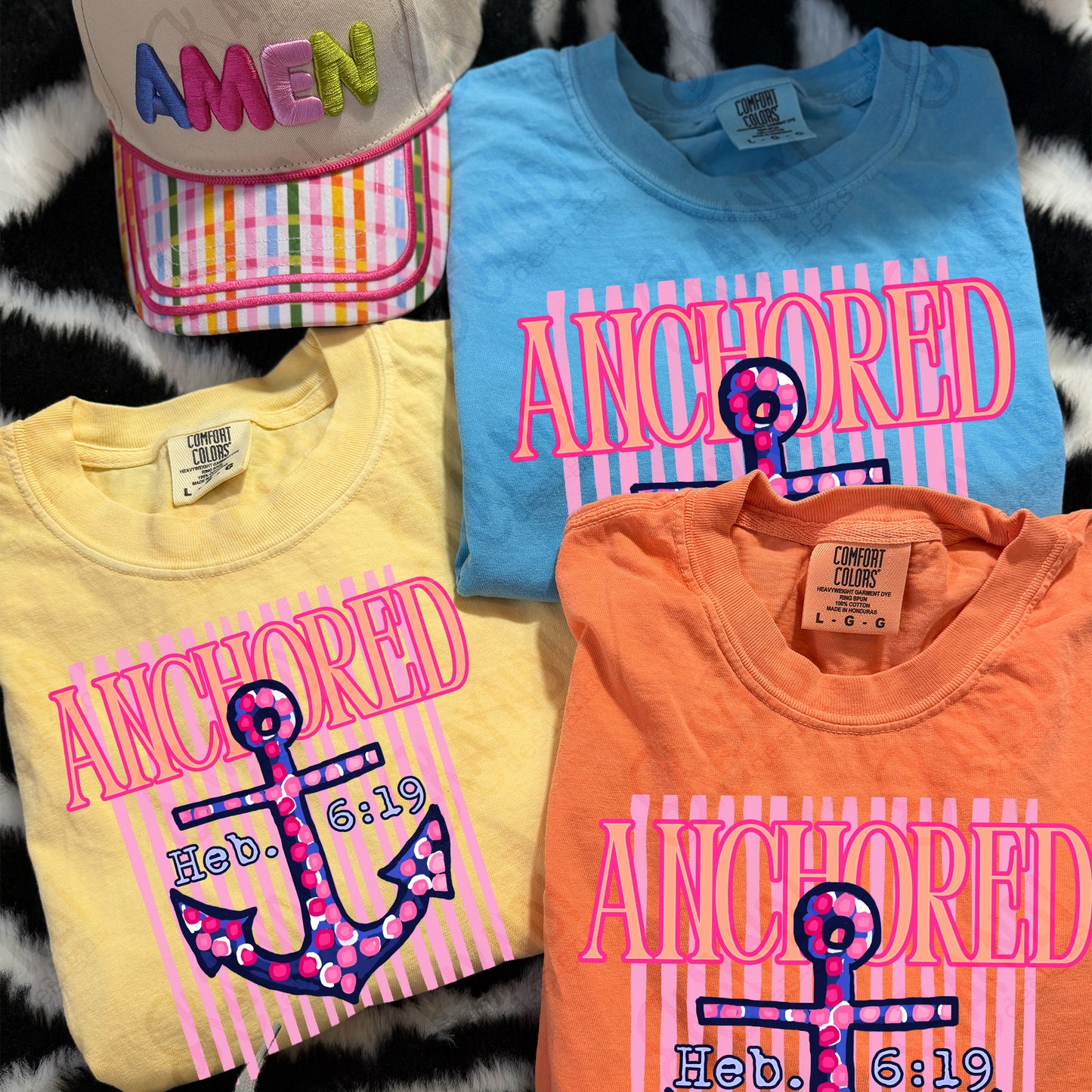 Anchored Hebrews 6:19 PNG Digital Download Sublimation DTF Print Southern Preppy Faith Anchor
