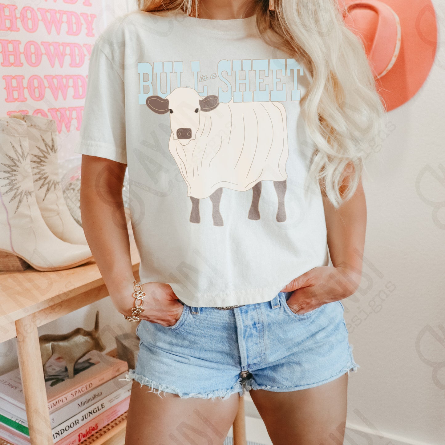 BULL in a SHEET PNG Digiral Download Sublimation DTF Print