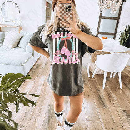 Don't Mess with This Mama PNG Digital Download Sublimation DTF Print Southern Preppy Boxing Pastel